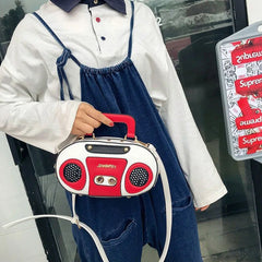 Retro Radio Shape Bag Ladies Handbag Shoulder Bag Messenger Bag