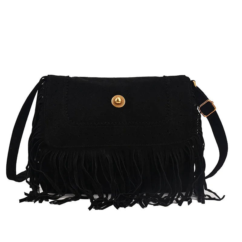 Personality Women's Crossbody Bag Scrub Leather Shoulder Purse