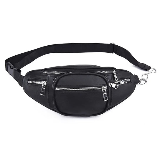 Outdoor Waist Bag Chain Chest Bag Shoulder Messenger Bag Unisex