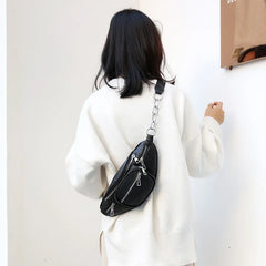 Outdoor Waist Bag Chain Chest Bag Shoulder Messenger Bag Unisex