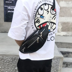 Outdoor Waist Bag Chain Chest Bag Shoulder Messenger Bag Unisex