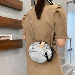 Acrylic Shell Bag Shoulder Chain Box Messenger Bag