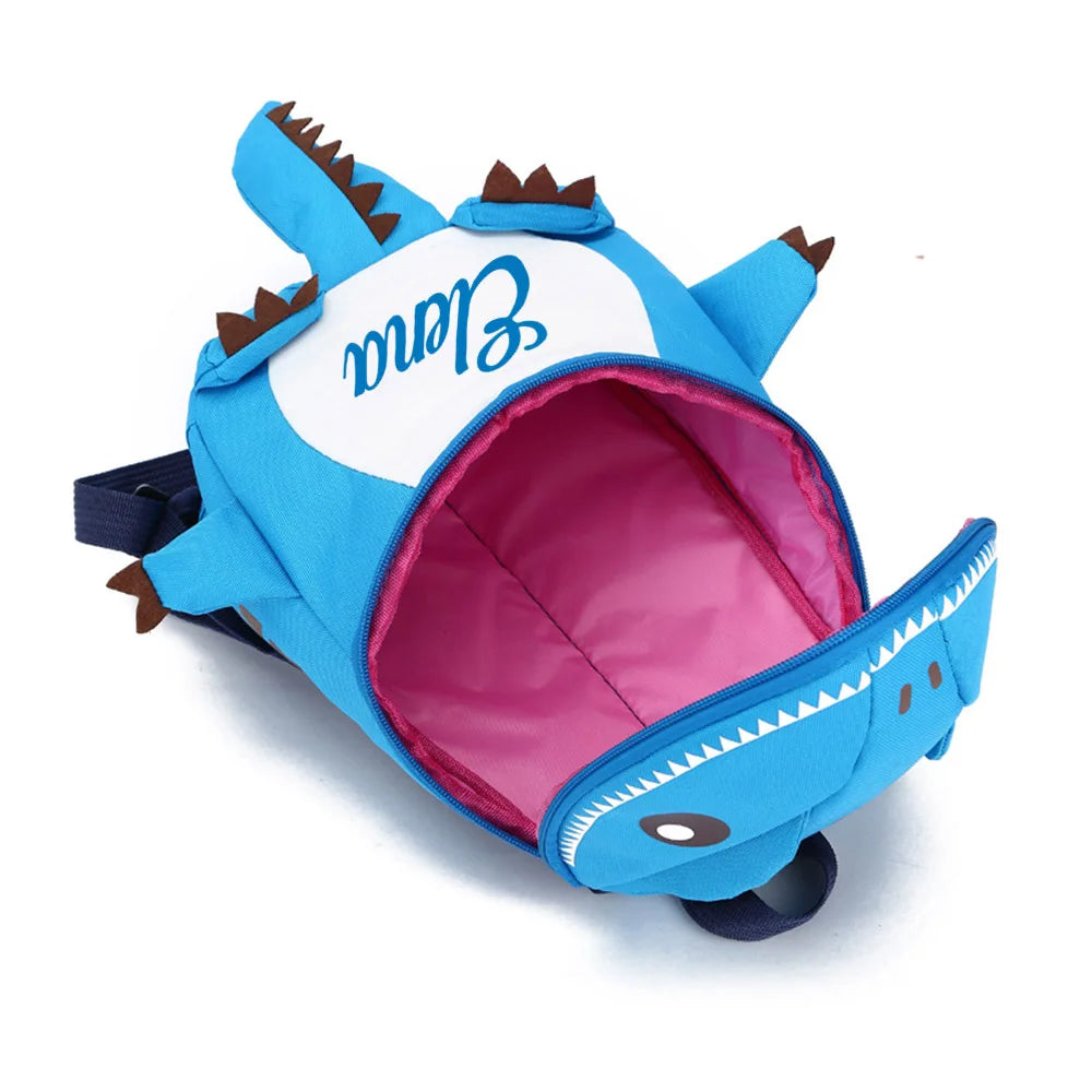 Personalized Baby Dinosaur Backpack Name Cartoon Backpack