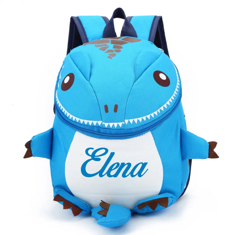 Personalized Baby Dinosaur Backpack Name Cartoon Backpack
