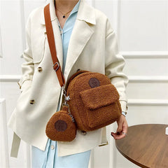 Personalized Bear Backpacks Name bag Portable Children Travel Shopping bag