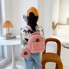 Personalized Bear Backpacks Name bag Portable Children Travel Shopping bag