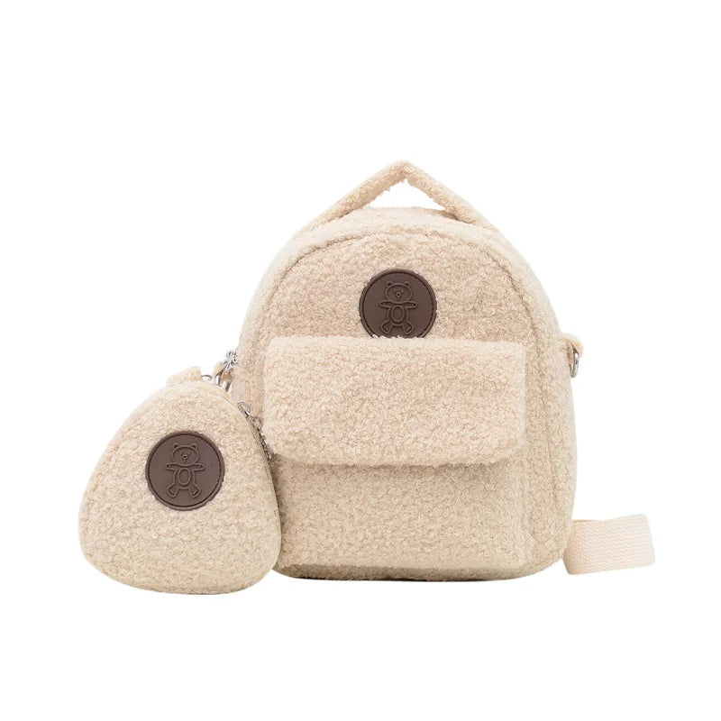 Personalized Bear Backpacks Name bag Portable Children Travel Shopping bag
