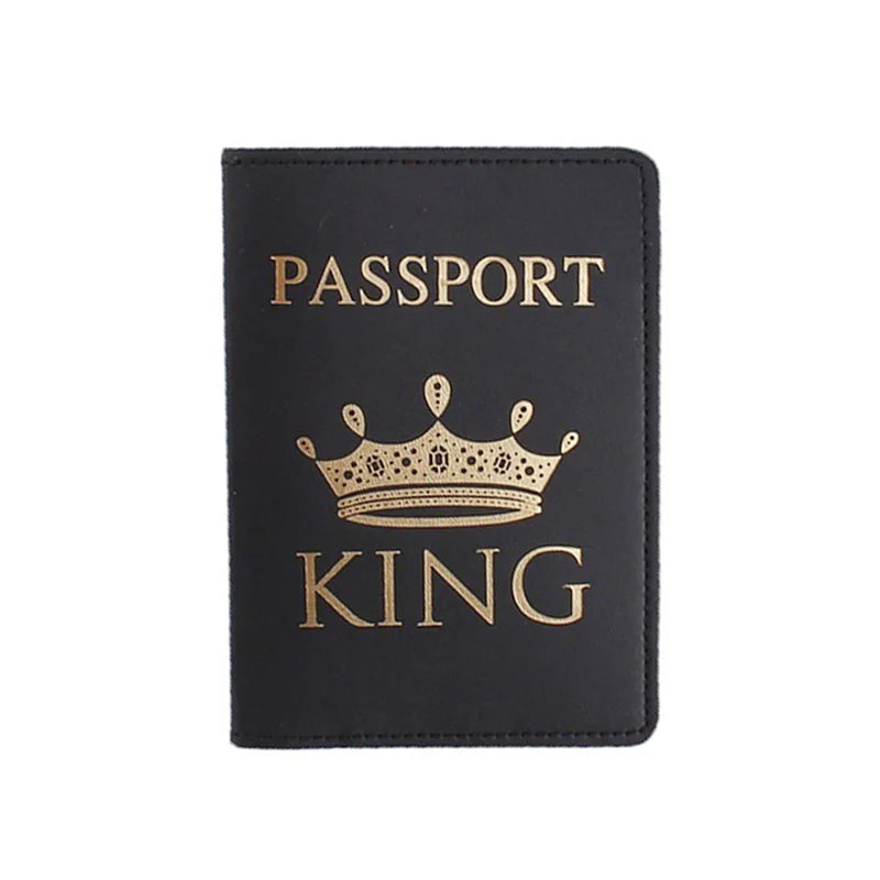 Personalized King & Queen Passport Cover with Names