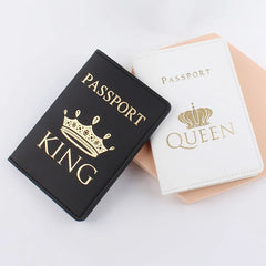 Personalized King & Queen Passport Cover with Names