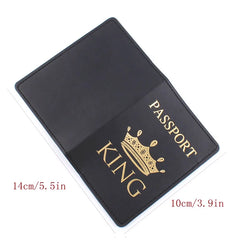 Personalized King & Queen Passport Cover with Names