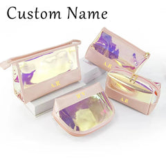 Personalized Name Makeup Pouch Bag Cosmetic Handbag Travel Lipstick Organizer