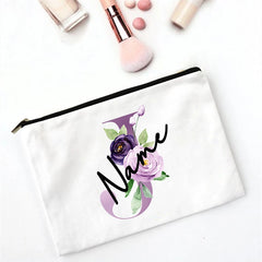 Custom Name Makeup Bag for Bridesmaid Gift