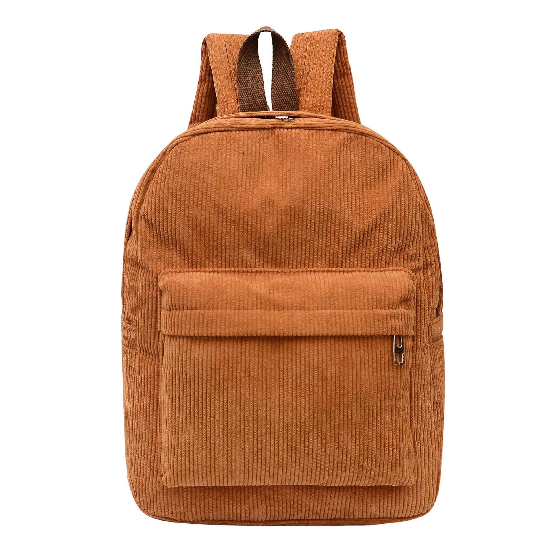 Custom Embroidered Corduroy Travel Bag Student Backpack