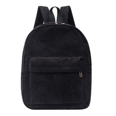 Custom Embroidered Corduroy Travel Bag Student Backpack