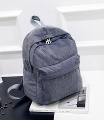 Personalized Embroidered Corduroy Travel Bag Student Backpack