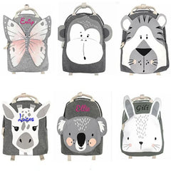Personalized Embroidery Children Backpack Animals Girl Boys Backpack