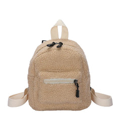 Personalized Embroidery Mini Girls' Backpack Plush Women's Backpack