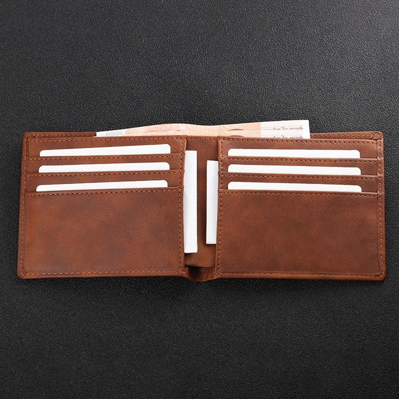 Personalized Men's PU Leather Laser Name Wallet