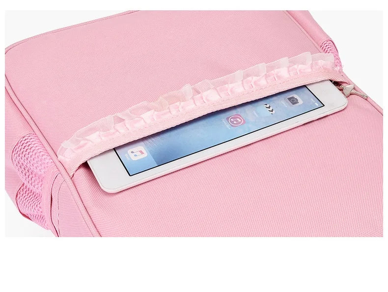 Personalized Girl Dance Bag Name Nylon Backpack Pink Ballet Little Girl Storage