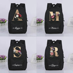 Girls School Bags Name Print Backpack Kindergarten Children Schoolbag