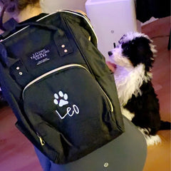 Personalized Pet Tote Backpack Dog Bag Embroidered