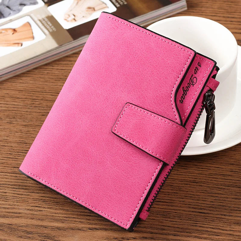 Personalized Engraved Picture Wallet for Women PU Leather Short Trifold Gift