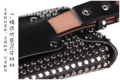 Stylish Rivet Belt Ladies Punk Rock Style Belt Bag