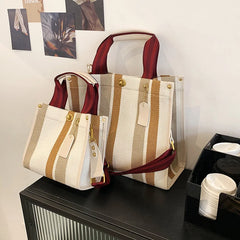 Vintage Large Capacity Shoulder Bag Canvas Totes