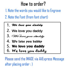 Personalized Engraved Photo Wallet Men's Short Purse Gift