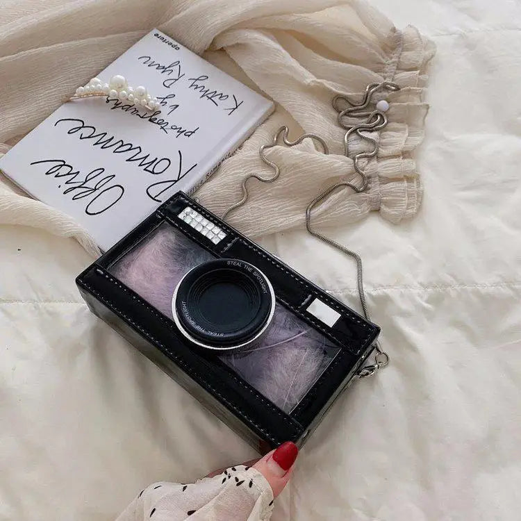 Vintage Camera Shape Clutch Shoulder Bag