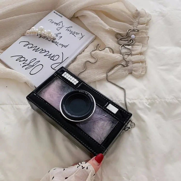 Vintage Camera Shape Clutch Shoulder Bag