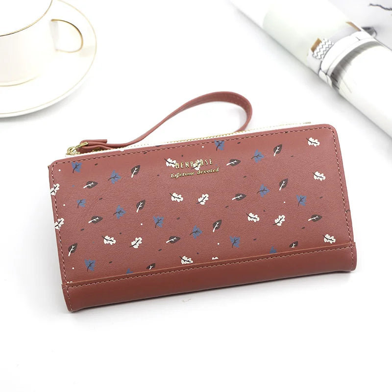 Women's Long Zipper Handbag Wallet Zero Wallet Card Bag
