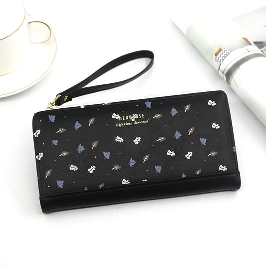 Women's Long Zipper Handbag Wallet Zero Wallet Card Bag