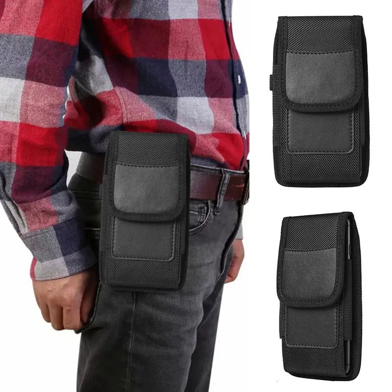 Hanging Waist Bag Fanny Pack Phone Pouch Nylon Belt Clip Storage Bag Pack Purse