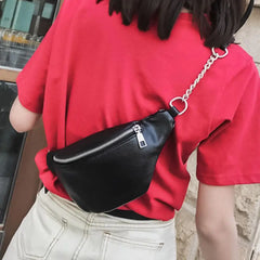 Leather Fanny Pack Women Waist Pouch Belt Bag