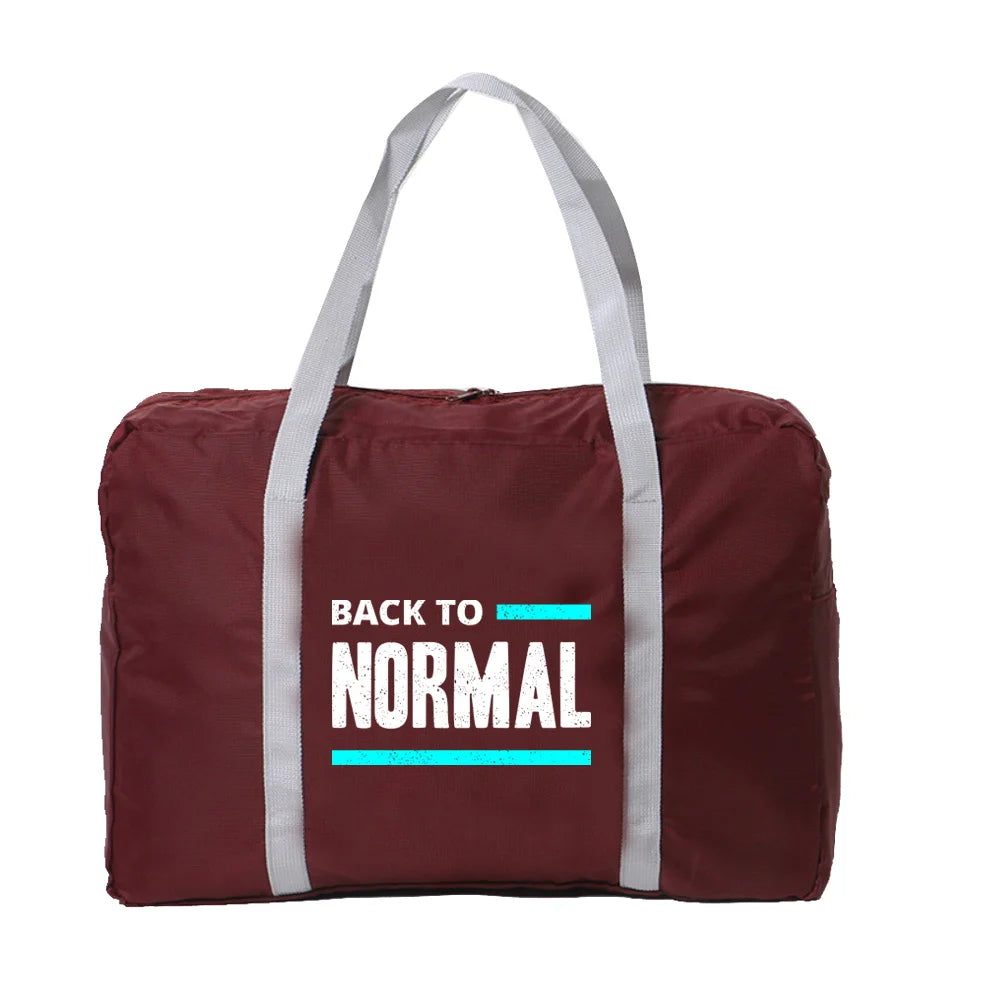 Large Capacity Waterproof Travel Bag Nylon Foldable Luggage Bag
