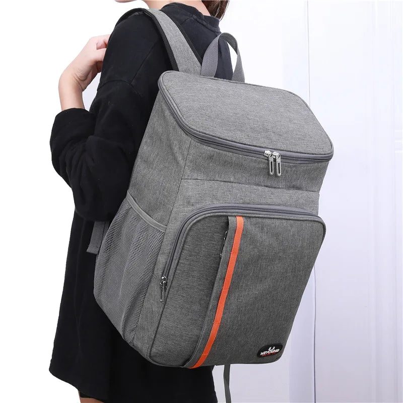 Waterproof Cooler Bag Shoulder Backpack Outdoor Thermal Pouch
