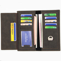 Engraved Photo Wallet Personalized Trifold PU Leather Holiday Gift