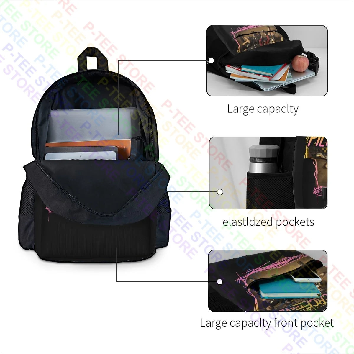 Pierce The Veil Juniors Band Large Capacity Backpack