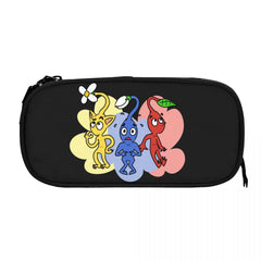 Pikmin Characters Pen Box Student School Anime Zipper Pen Bag