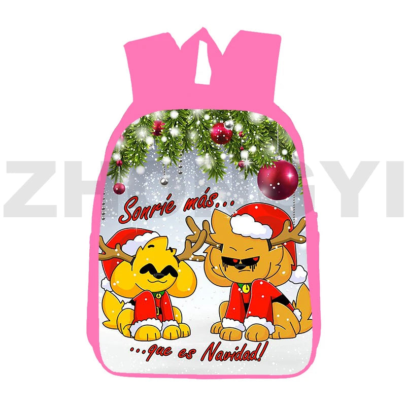 Anime Mikecrack Backpack 3D Cartoon Merry Christmas Game School Bag