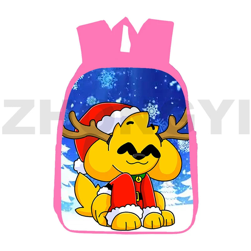 Anime Mikecrack Backpack 3D Cartoon Merry Christmas Game School Bag