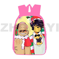 Anime Mikecrack Backpack 3D Cartoon Merry Christmas Game School Bag