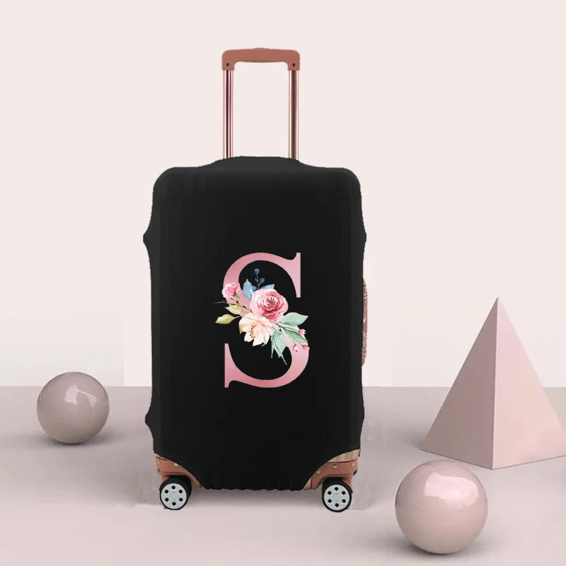 Pink Letter Luggage Cover Protective Scratch-resistant Dust-proof 18-32 Inch