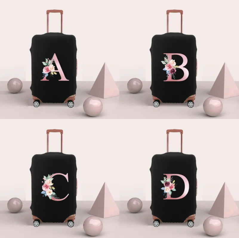 Pink Letter Protective Luggage Cover for 18-32 Inch Travel Accessories