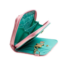 Pink Quilted Women Wallets Female Purse