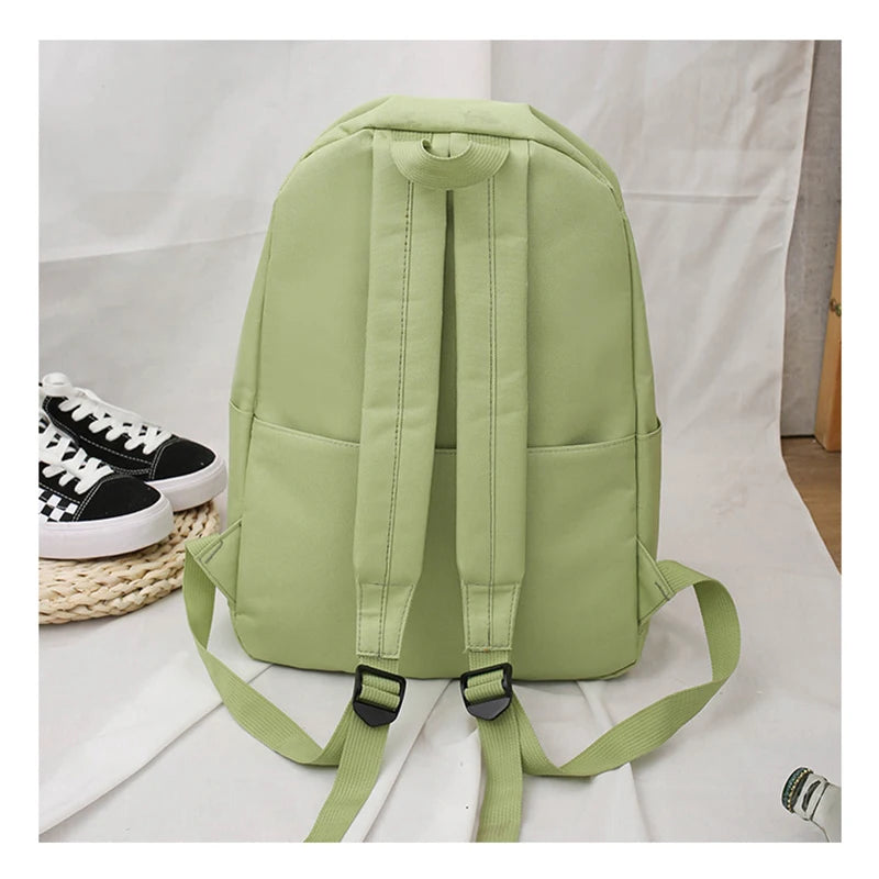 Pink Sugao 4PCS Backpack Bookbag Set Girls Pen Bag Travel Laptop Crossbody Bag
