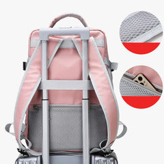 Pink Women Travel Backpack Anti-Theft Stylish Daypack Bag