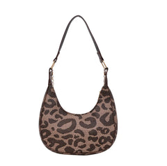 Stylish Plaid Canvas Women's Shoulder Bag