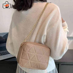 Plaid Shoulder Bag Chain Small Square Bag Casual